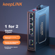 Коммутатор KeepLINK KP-9000 промышленный гигабитный на 5 портов на DIN-рейку - изображение 4