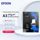 Фотобумага EPSON A3 Premium Matte, 50 листов в упаковке, C13S450382, для цветных струйных принтеров, подходит для альбомной печати, офисной печати, печати плакатов. - изображение 4
