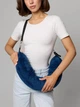 Подушка-чехол для ручной клади в самолет | Сумка для одежды | Travel Pillow Bag 79×18 см, с ремнями, синяя - изображение 5