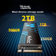 Твердотільний накопичувач Netac 1 ТБ, інтерфейс M.2 (протокол NVMe), серія Jueying NV3000, швидкість читання 3400 МБ/с, ефективне розсіювання тепла - изображение 7