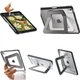 Чохол ZhisiHui для Apple iPad Pro 13 дюймів M4/M5 2025, акрилово-силіконовий, з поворотною підставкою з алюмінієвого сплаву та слотом для стилуса, чорний - зображення 2