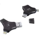 Флеш-накопичувач DM Damai 128 ГБ 3-в-1 з роз'ємом Lightning Type-C та USB 3.0 для Huawei Xiaomi Android Apple iPhone 15 iPhone 16 APD006 - зображення 3
