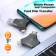 DM Damai 256GB 3-в-1 Мобильный USB-накопитель Lightning Type-C USB 3.0 для Huawei Xiaomi Android Apple iPhone 15 iPhone 16 Компьютерный флеш-накопитель APD006 - изображение 7