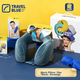 Набор дорожный TRAVEL BLUE с U-образной подушкой из пены с эффектом памяти, 3 предмета - изображение 4