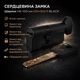 Цилиндр замка Шерлок НК 100мм (50х50)-Т-BLACK ключ/поворотник профильный ключ черный - изображение 1