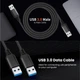 Кабель USB 3.0 Male to Male 1м Stone ST-USB301M-1M - зображення 5