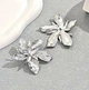 Жіночі сережки Квіти jewelry Сріблясті - зображення 3