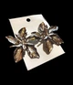 Жіночі сережки Квіти jewelry Сріблясті - зображення 4
