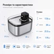 Поїлка-фонтан для котів і собак Pure Tech F-018 PRO з UVC стерилізацією, акумулятором і датчиком руху 5.5 л (Сталь) - зображення 8