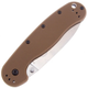 Ніж складаний ESEE Avispa, замок Frame Lock, лезо Plain Stonewashed D2, руківя Coyote Brown FRN, Тайвань, BRK1302CB - изображение 4