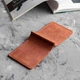 Кожаный зажим для денег Magneto Cognac на магните, тонкий коньячный кошелек из натуральной кожи Crazy Horse, картхолдер, 11х8.2х1 см - изображение 6