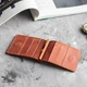 Кожаный зажим для денег Magneto Cognac на магните, тонкий коньячный кошелек из натуральной кожи Crazy Horse, картхолдер, 11х8.2х1 см - изображение 8