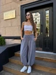 Жіночі спортивні штани вільного крою з зав'язками Uaclothes 42-44 Сірий (like39006-194421349) - изображение 1