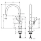 Hansgrohe Talis 220 Кухонный смеситель, хром (72804000) - изображение 2