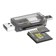 Кардрідер WALKER WCD-72 microSD, SD (вихід USB2.0, Type-C) прозорий - зображення 5