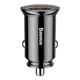 Автомобильное зарядное устройство Baseus Circular Plastic PD3.0 QC 4.0 + 30W USB + Type-C (CCALL-YS01) Black [67977] - изображение 1