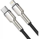 Кабель Baseus Cafule Metal Type-C to Lightning PD 20W 2m Black (CATLJK-B01) [71405] [71405 - зображення 2