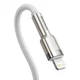 Кабель Baseus Cafule Metal Type-C to Lightning PD 20W 2m White (CATLJK-B02) [71406] - зображення 3
