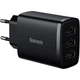 Мережевий зарядний пристрій Baseus Compact Charger 3U 17W 3USB Black (CCXJ020101) [74463] - зображення 1