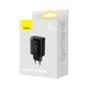 Мережевий зарядний пристрій Baseus Compact Charger 3U 17W 3USB Black (CCXJ020101) [74463] - зображення 6