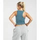 Спортивний топ з бавовни Gymshark b6a6bc68 S синій (100014288) - зображення 2