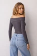 Топ с открытыми плечами C&A 2217965c68 L фиолетовый (100014492) - изображение 2