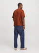 Футболка из хлопка оверсайз Jack & Jones 12254412c69 L коричневая (100015035) - изображение 2