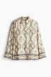 Блуза в принт loose fit H&M 1241165001c68 M комбінована (100014378) - зображення 1