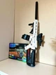 Игрушечный автомат Орбиган M4A1 Printstream на орбизах (гелевых шариках) 95 см аккумуляторный + 500 орбизов белый - изображение 5