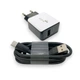 Зарядное устройство 4you A40 18W с быстрой зарядкой QC 3.0 с кабелем Type C Black White - изображение 1