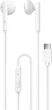 Słuchawki z mikrofonem Qoltec USB type C białe (50830) - obraz 1