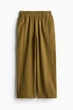 Муслінові штани H&M 1157064007c68 M оливкові (100014086) - зображення 1