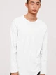 Лонгслів з бавовни long fit H&M 842761001c67 XXL білий (100013723) - зображення 1