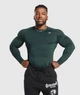Спортивный лонгслив Gymshark a1a1pc62 XS темно-зеленый (100014213) - изображение 1