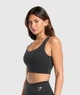 Спортивный топ Gymshark b4a9lc62 M черный (100014194) - изображение 3