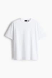 Футболка COOLMAX® Loose Fit H&M 948441003c68 L белая (100014160) - изображение 6