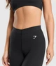 Спортивні легінси з бавовни Gymshark b6a7qc68 M чорні (100014272) - зображення 2