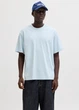Футболка из хлопка оверсайз Jack & Jones 12254412c69 S голубая (100014872) - изображение 1