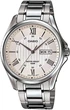 Мужские часы Casio MTP-1384D-7A белые 30 м - изображение 1