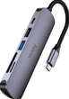 USB-хаб Hoco HB28 Type-C конвертер с HDMI USB3.0 USB2.0 SD TF PD для ноутбуков планшетов и смартфонов - изображение 8
