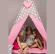 Палатка-Вигвам Звездочки-пряники 110х110х180см розовая WIGWAMHOME - изображение 3
