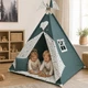 Велика Палатка-Вігвам WIGWAMHOME "Листочки" 150х150х200см евкаліпт - зображення 1