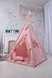 Палатка-Вигвам WIGWAMHOME Пудра з рюшами, Коврик Подушечками 110х110х180см пудрова - изображение 3