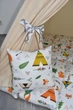 Большая Палатка-Вигвам для детей WIGWAMHOME "Лисички-Индейцы" 150х150х200см, бежевая - изображение 7