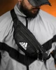 Бананка спортивная через плечо Adidas Oxford 600D черная компактная - изображение 5