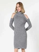 Платье миди осеннее женское Colin's CL1056126MGA L Gray (8682240946991) - изображение 1