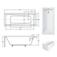 Modern Ванна Besco 150x70 - изображение 3