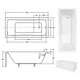 Optima Ванна Besco 140x70 - зображення 3