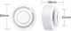 Czujnik dymu papierosowego Tuya Wi-Fi fotoelektryczny 80 dB (HS082024) - obraz 3