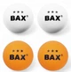 М'яч для настільного тенісу BAX 3* white/orange 4 шт - зображення 2